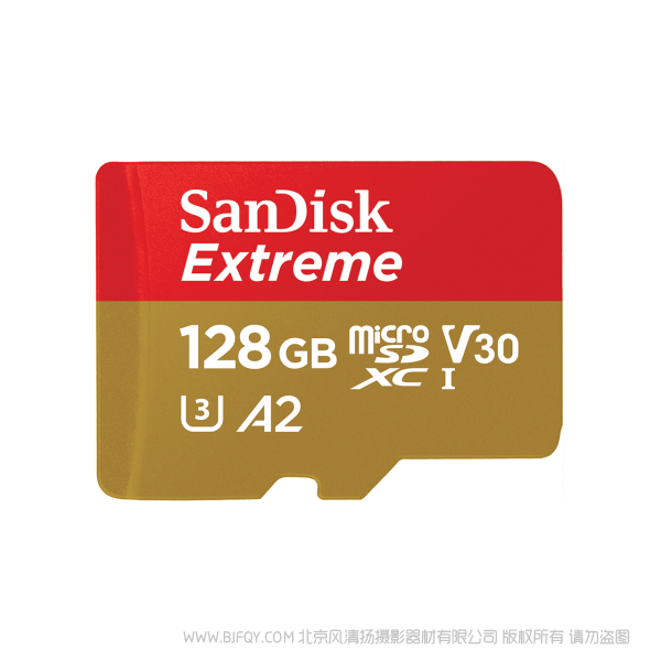 SanDisk闪迪 SDSQXA1-128G-ZN6MA 128G内存卡micro sd卡 相机卡128GB无人机卡TF卡A2高