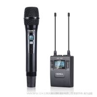科唛 Comica WM300D  一拖一  HTX（发射器）+RX（接收器） 手持无线麦克风 内置锂电池金属无线麦克风 120M录音无断点 一拖手持