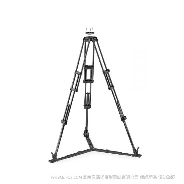 曼富图 MVTTWINGC 碳纤维双管摄像三脚架 (带地置伸展器和100转75mm转换器)