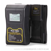 影宸 Rolux RLC-190S V口电池 适用单反相机摄像机监视器led灯供电系统供电锂电池 适用于索尼V口 含LCD显示屏