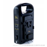 影宸 Rolux RL-2KS V口电池2路充电器 适用于索尼V口电池 摄像机监视器供电系统LED灯外置供电充电器 便携式充电器 
