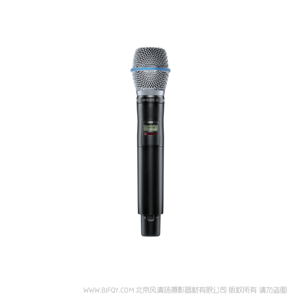 Shure 舒尔 AD2/B87A 手持式无线话筒发射机 音频质量和射频性能,外加宽调谐、高密度模式和加密功能