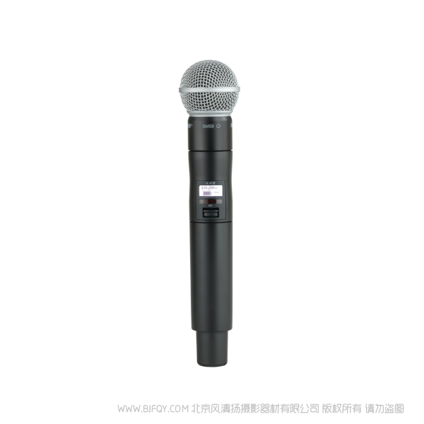 Shure ULXD2/SM58 SM58话筒配备ULXD2手持式发射机 ULX-D数字无线系统之SM58A手持式无线发射机。