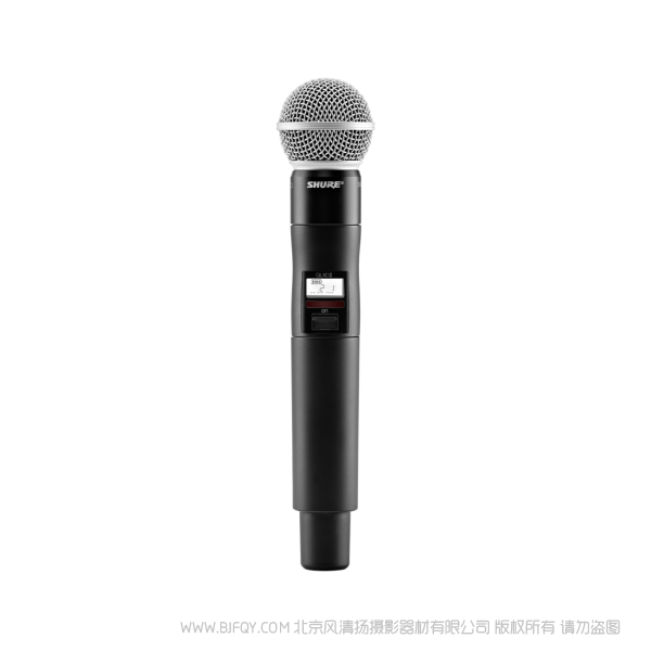 Shure 舒尔 QLXD2/SM58 QLXD24/SM58 话筒配备QLXD2手持式发射机 QLX-D™数字无线系统之手持式无线发射机。