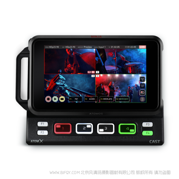 AtomX CAST 阿童木 直播切换台 推流器 支持 ninja V 忍者5