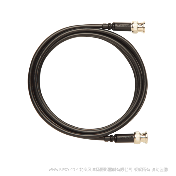 舒尔 Shure UA806 同轴电缆,BNC-BNC,RG58C/U型,50Ω,长6英尺(2米)。