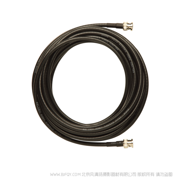 舒尔 Shure UA825 同轴电缆 BNC-BNC,RG8X/U型,50Ω,长25英尺(7.5米)。