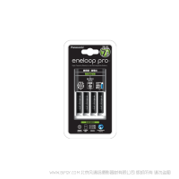 松下eneloop 爱乐普 爱老婆智能充电器高容量7号4粒电池套装  K-KJ17HCC04W