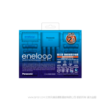 松下eneloop 爱乐普 爱老婆智能急速充电器高性能电池家庭套装  K-KJ16MCC84W