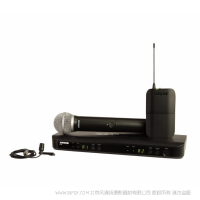 Shure 舒尔 BLX1288/CVL 带有PG58手持式发射机和CVL领夹的无线组合系统  无线腰包领夹麦克风 手持话筒 一拖二套包