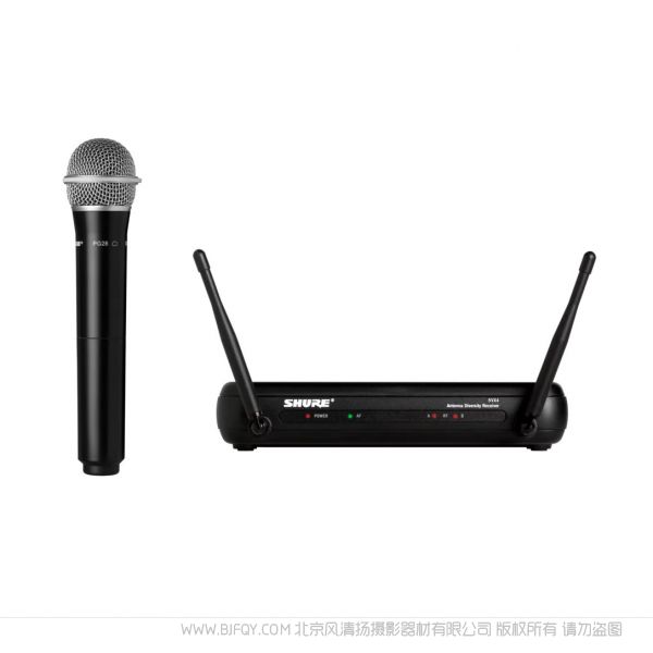 Shure 舒尔 SVX24/PG28 无线人声系统 手持麦克风一拖一 演唱会 个人演讲 单人收声