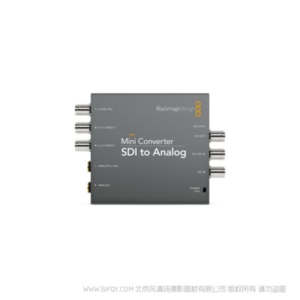 BMD Mini Converter SDI to Analog 将SD和HD-SDI转换为模拟分量、S-Video或NTSC/PAL复合信号