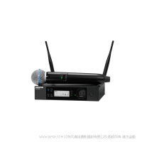 Shure 舒尔 GLXD24R+/B58 数字无线机架系统（采用BETA®58A人声话筒）