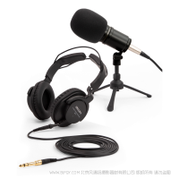 ZOOM ZDM-1PMP 播客麦克风包 播客麦克风监听耳机套装 