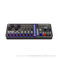 ZOOM LiveTrak L6max Micro 12ch 混音器与录音器，适用于现场、流媒体和播客 