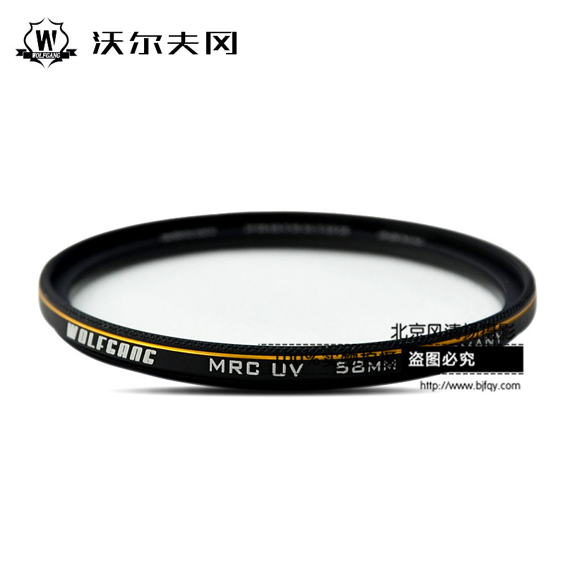 沃尔夫冈/wolfgang 72mm MC 多层镀膜UV 镀金镜框 佳能18 200