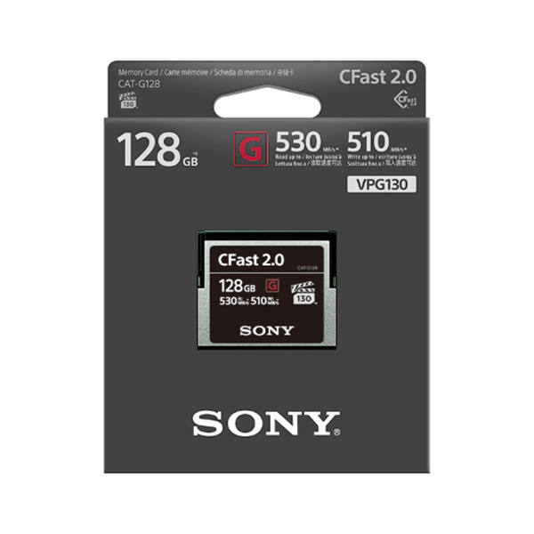 索尼 sony CAT-G128/T SYM CFast存储卡—G系列 适用于佳能XC10 XC15 1DX2