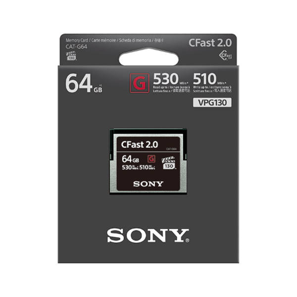Sony 索尼 CAT-G64/T SYM CFast存储卡—G系列 64GB 闪存卡 cfast CF2.0 闪存 记忆