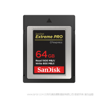 闪迪 SDCFE-064G-ZN4IN 至尊超极速™ CFexpress™ Type B 存储卡 SanDisk 产品 1DX3 存储卡 64G 