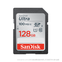 闪迪 SDSDUNC-128G-ZN6IN 100MB 速度 class10 至尊高速SDHC/SDXC 存储卡 SanDisk 产品 