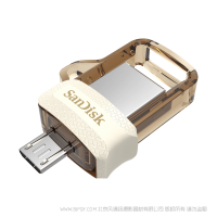 【停产】闪迪 SDDD3-064G-Z46GW 棕色 sandisk  64g USB3.0酷捷手机U盘 otg手机U盘64GB 安卓手机优盘