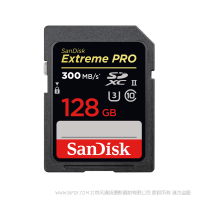 SanDisk闪迪 SDSDXPK-128G-ZN4IN SD卡  300MB/s   4K 128GB（260M/s写入）  SD UHS-II 存储卡