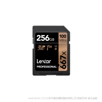 雷克沙 LSD256CRBCN667 Lexar® Professional 667x SDXC™ UHS-I 存储卡 256G 读100MB/S 写90MB/S