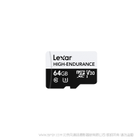 雷克沙 LSDM10-64GABCNHE Lexar® High-Endurance microSDHC/microSDXC™ UHS-I 存储卡 64G 读00MB/s 写45MB/s