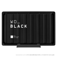 西数 西部数据 WDBA3P0080HBK-SESN WD_BLACK D10 Game Drive 3.5英寸 8TB Xbox 游戏机 硬盘