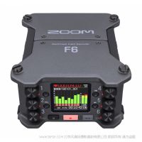 Zoom F6 现场记录仪 录音笔 XLR录音   32 位浮点记录和一对 AD 转换器的专业现场录音机