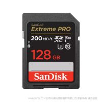 闪迪  SDSDXXD-128G-GN4IN 200MB V30 U3 存储卡 128GB 闪存 内存