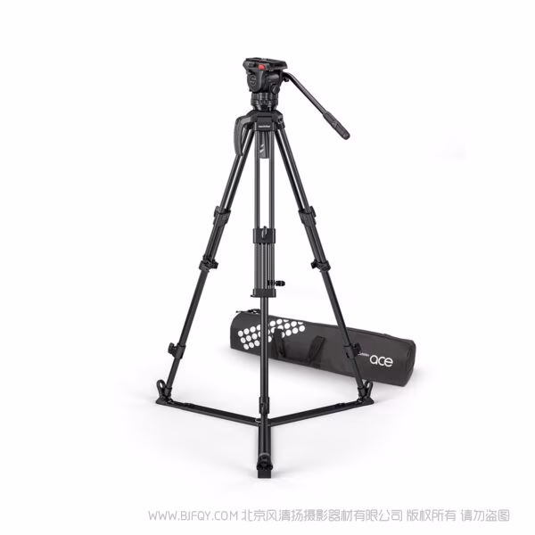 Sachtler 萨科勒 1019CM 地置碳纤维套装 沙雀 萨拿 System Ace XL CF GS Mk II   替代1019C  8公斤承重 微电影液压云台碳纤维三脚架 