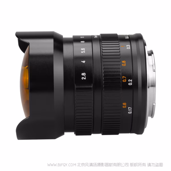 BrightnStar 星曜  星耀 MF 11mm F2.8 ASPH 全画幅 鱼眼 手动对焦镜头  BS-MF1128 180&deg;超广 8组11片