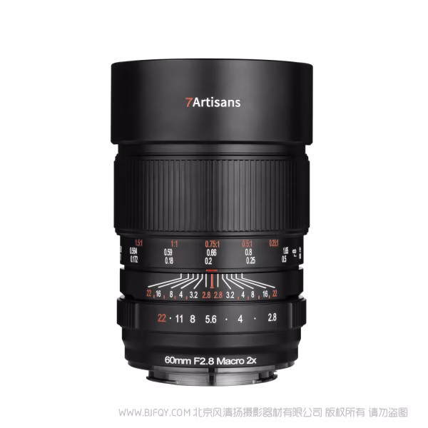 七工匠 7artisans MF 60mm F2.8 Macro 2x 二倍微距镜头 全画幅 手动 7-MF6028M2X
