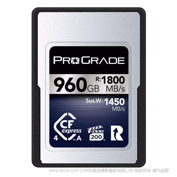 ProGrade 铂格瑞 CFEXPRESS TYPE A 4.0 R1800MB W1700MB Iridium CEA 铱系列卡 480GB  960GB