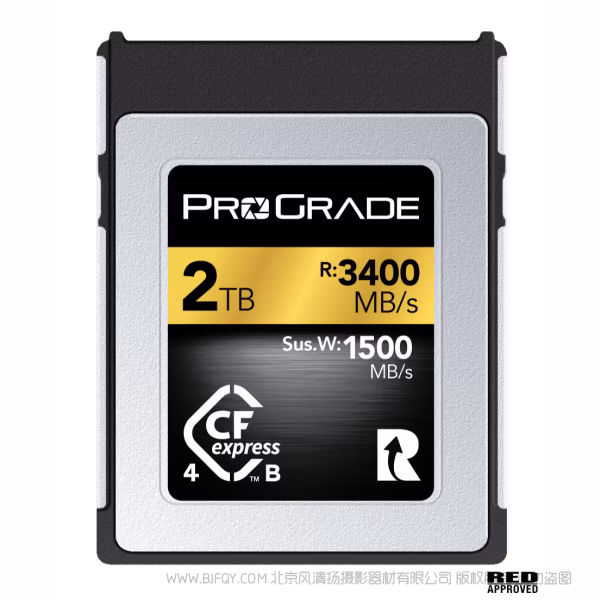 ProGrade 铂格瑞 CFEXPRESS TYPE B 4.0 R3400MB W2400MB GOLD CEB 金卡 512GB 1TB 2TB