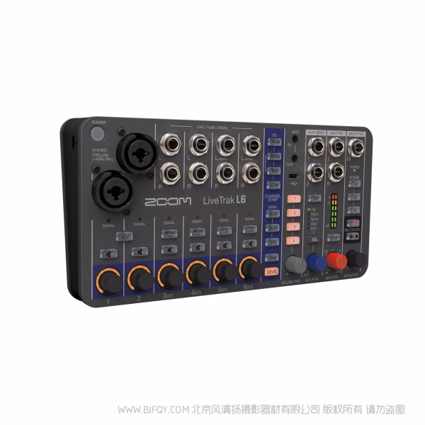 ZOOM LiveTrak L6 超紧凑LiveTrak，支持32位浮点数 混音器