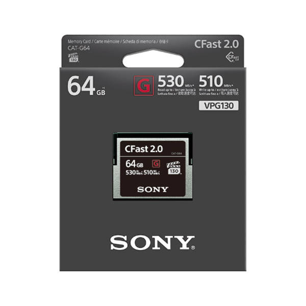Sony 索尼 CAT-G64/T SYM CFast存储卡—G系列 64GB 闪存卡  cfast CF2.0 闪存 记忆