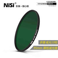 nisi耐司灰镜ND1000 3.0 95mm薄框中灰密度减光镜滤镜 防水防油污
