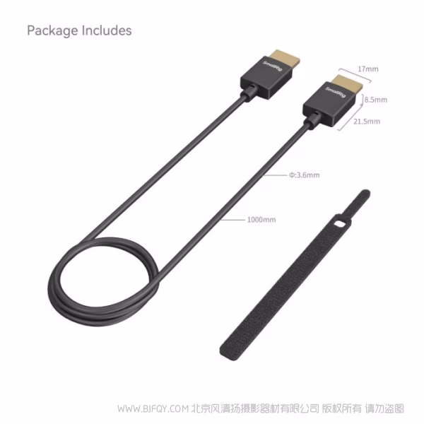 SmallRig 4K超细A转A HDMI数据传输线（100cm）4794