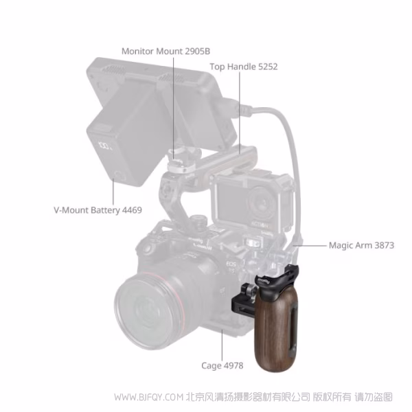 SmallRig斯莫格木头侧手柄（螺纹）5237