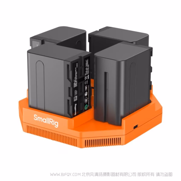 SmallRig适用 NP-F970四通道充电器&amp;四电池套装4834AC