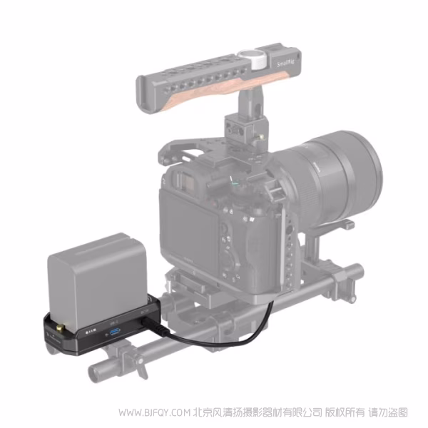 斯莫格 SmallRig 3168B NP-F电池供电安装板套件（带DC转适用FZ100 假电池电源线）4341