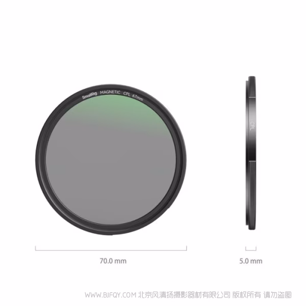 斯莫格 SmallRig 吸附式圆偏振滤镜(67mm) 4582