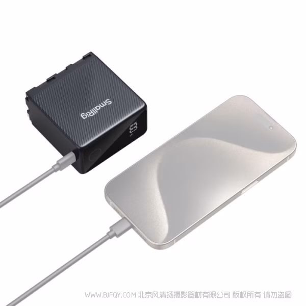 斯莫格 SmallRig 适用NP-F970 USB-C直充相机电池（黑） 4469AC